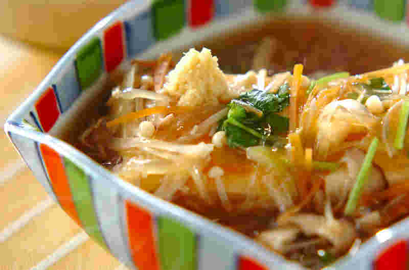 豆腐の野菜あんかけ