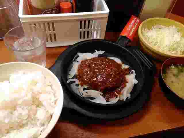 濃厚ミートハンバーグ定食