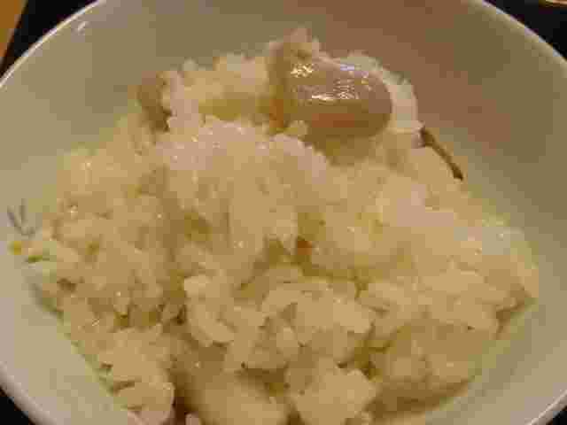 菱の実ごはんの様子
