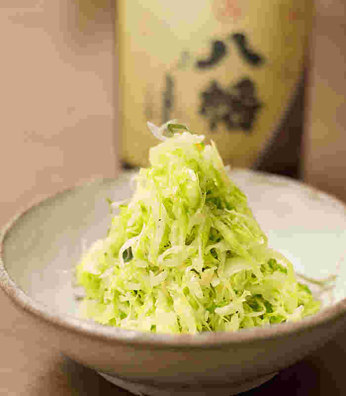 千切りキャベツのサラダ