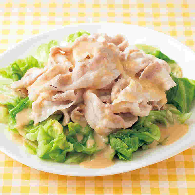 ゆでキャベツと茹で豚しゃぶ
