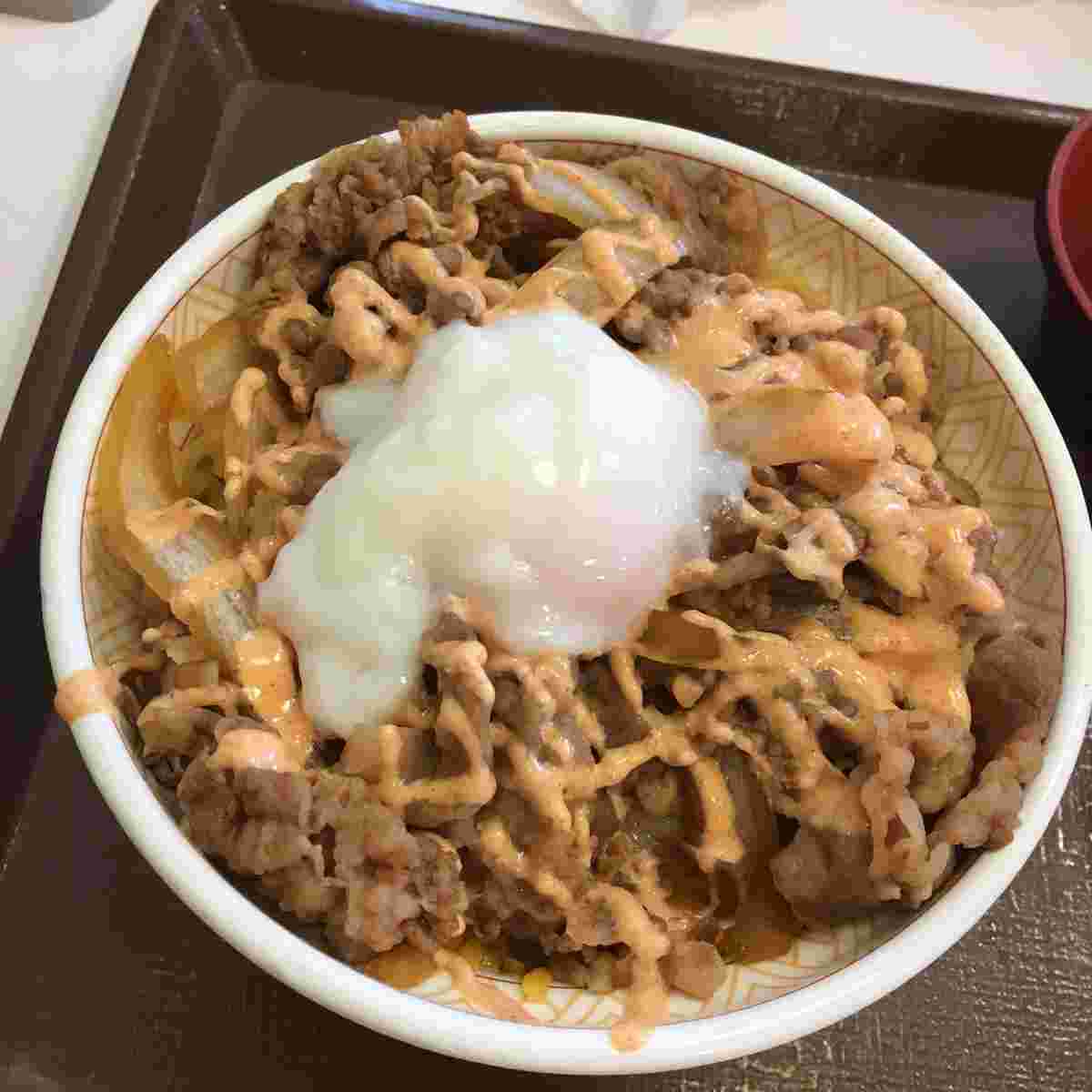 温玉チーズ明太子マヨ牛丼