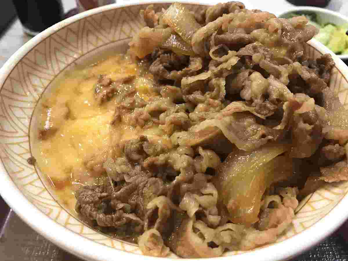チーズ牛丼