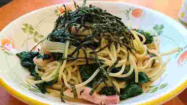 ほうれん草のスパゲッティ
