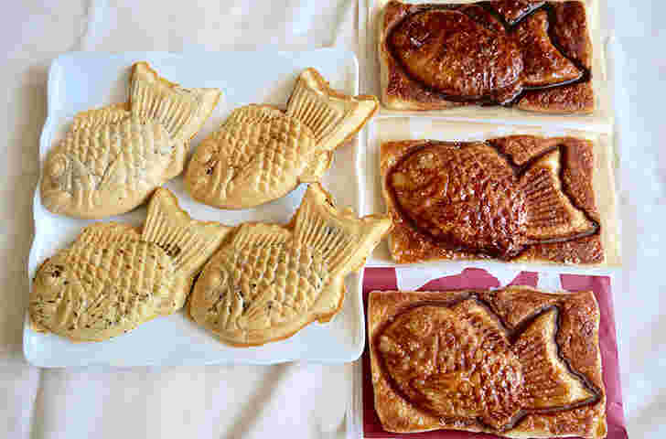 薄皮たい焼きとクロワッサンたい焼き