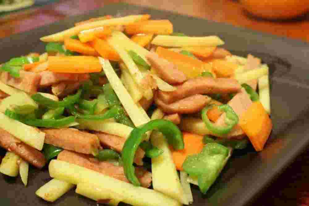 スパムの野菜炒め