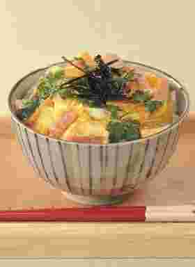 スパムの卵とじ丼