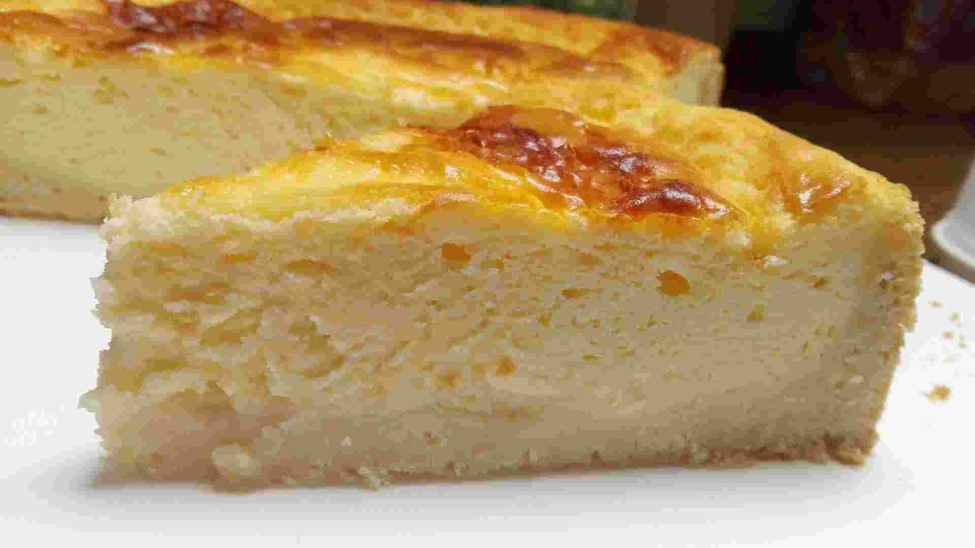 糖質カットで作られたチーズケーキ
