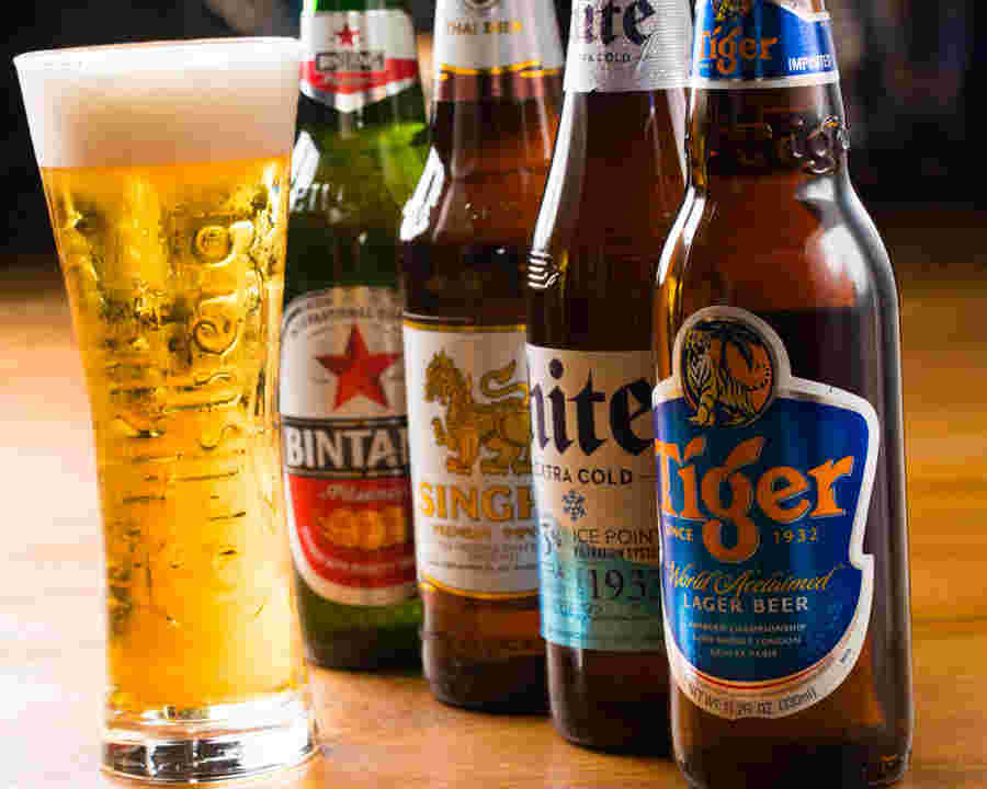 様々なビールの瓶