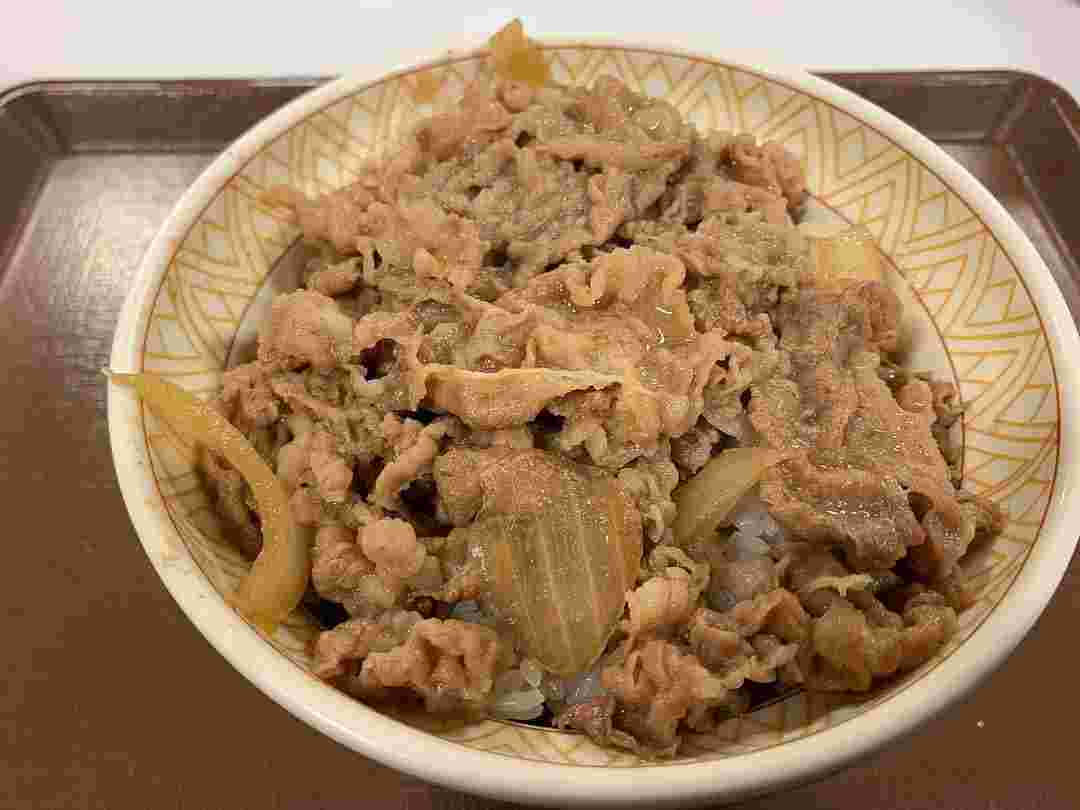つゆだくの牛丼