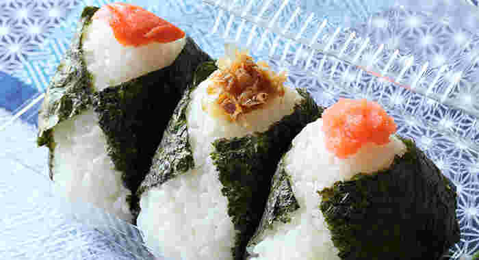 3種類のおにぎり
