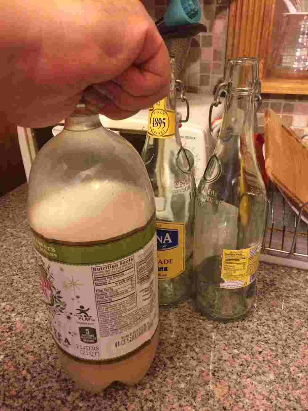 振った材料を寝かせる