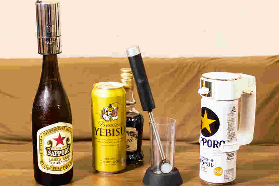 缶ビールと瓶ビール