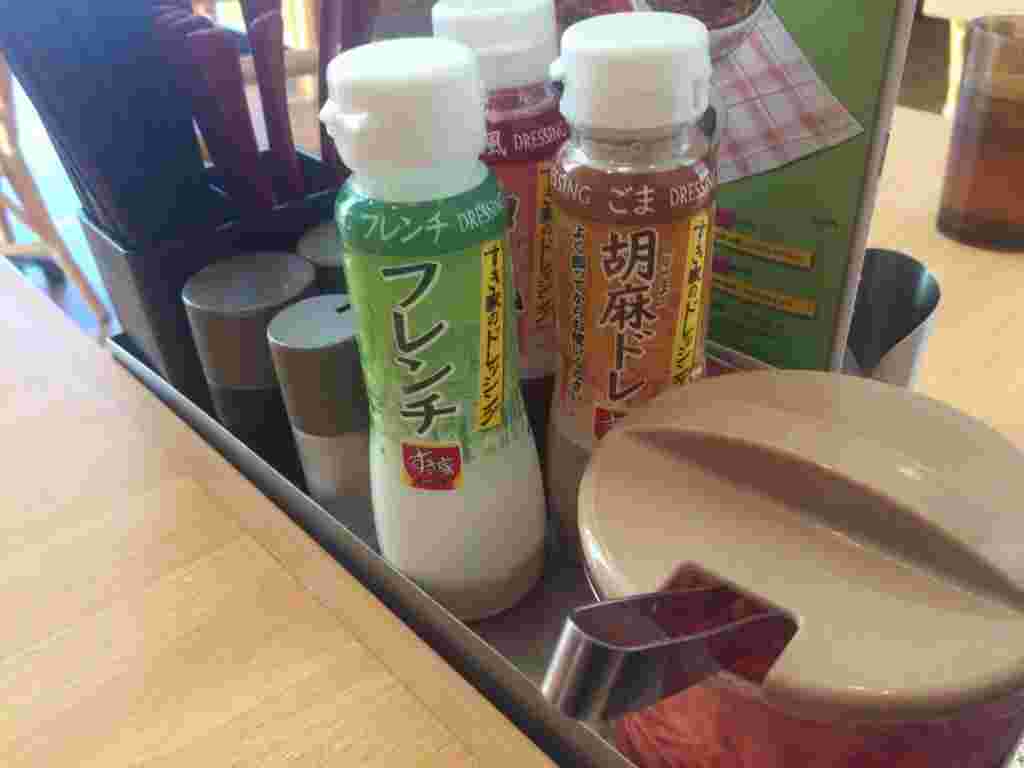 無料で使えるすき家のドレッシングなど