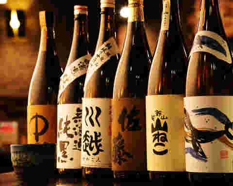 色々な焼酎の一升瓶