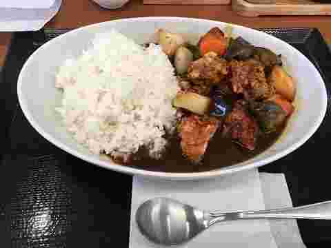 からあげ入りのカレー