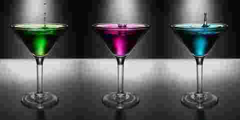 カラフルなアルコール