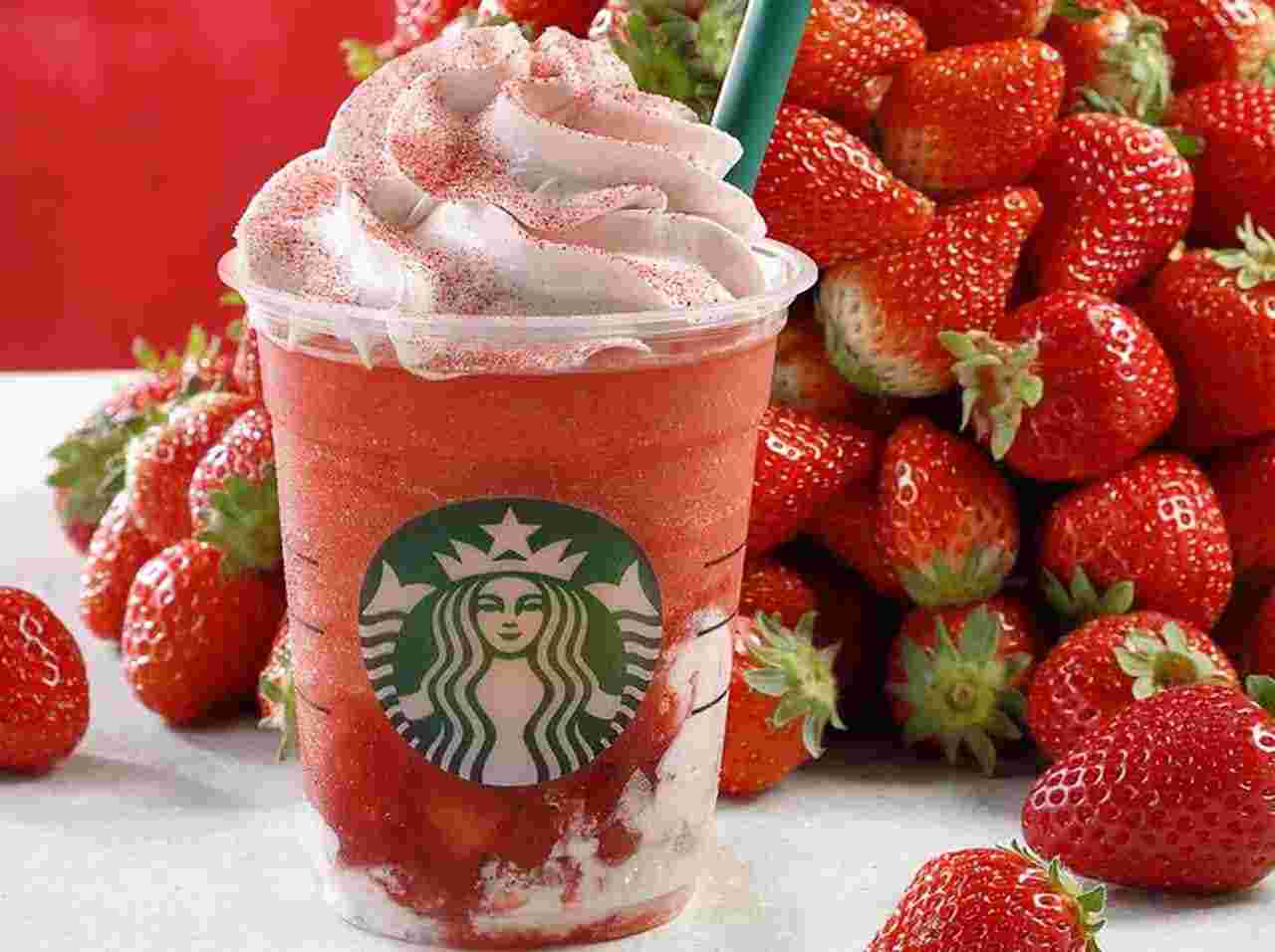 ストロベリーベリーマッチフラペチーノ レッド
