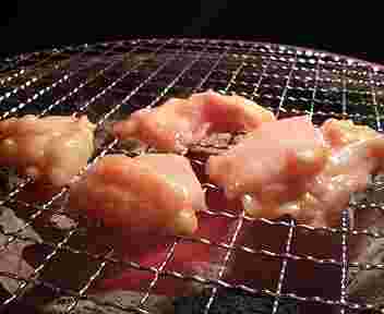 ギアラを焼くところ