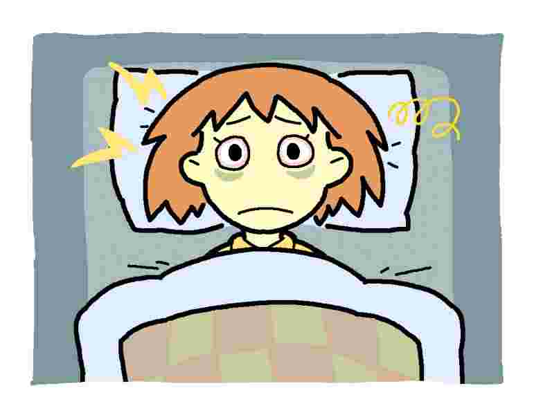 不眠症のイラスト