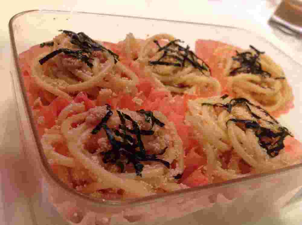お弁当明太パスタ