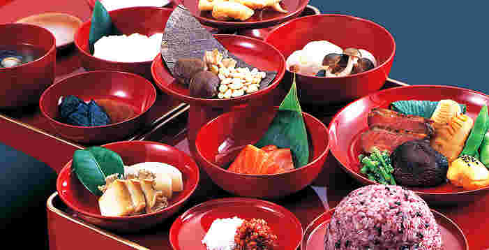 平安時代の食事を再現したメニュー