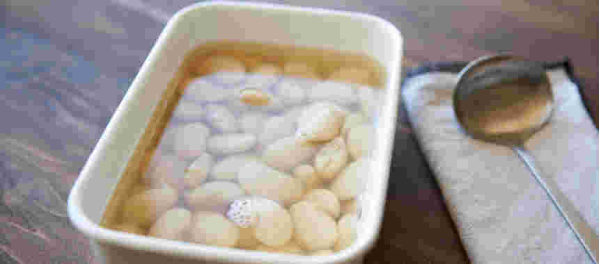 茹でてあるいんげん豆