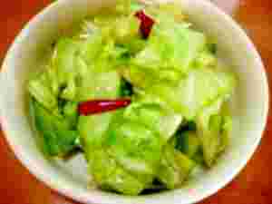 キャベツの中華風漬物