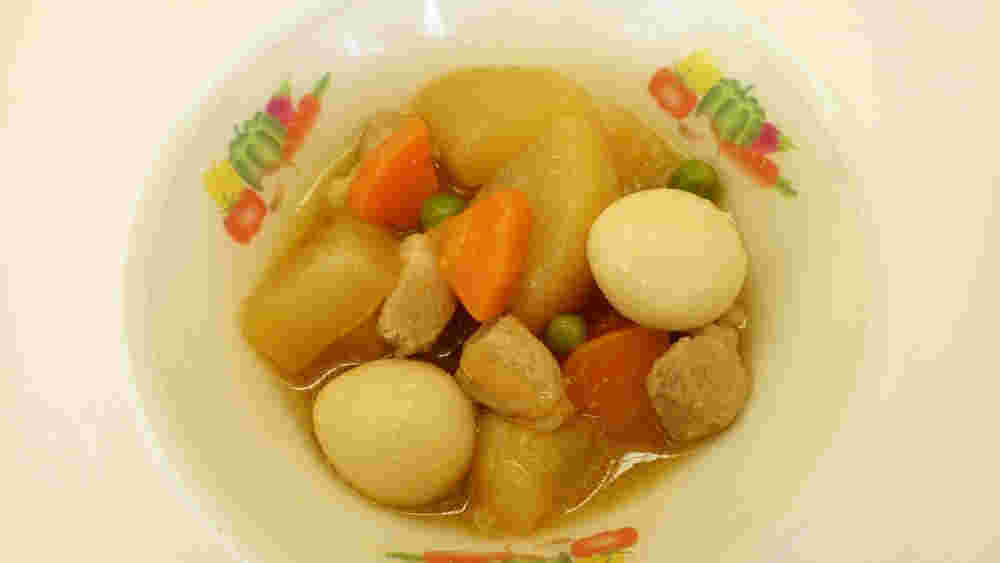 ざらめを入れた煮物