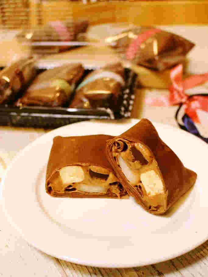 ココアクレープ・ムース生チョコ＆求肥