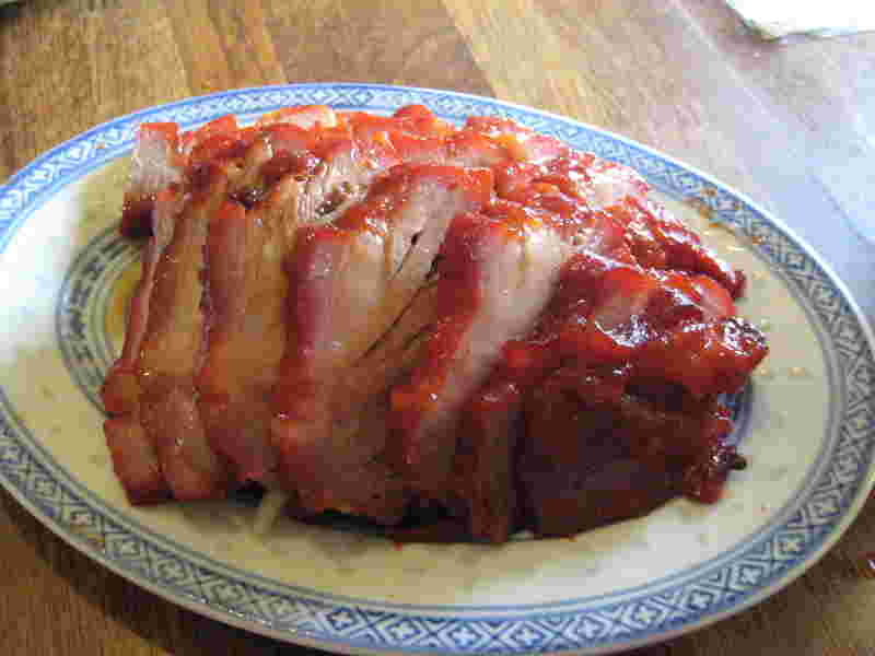 叉焼のスライス