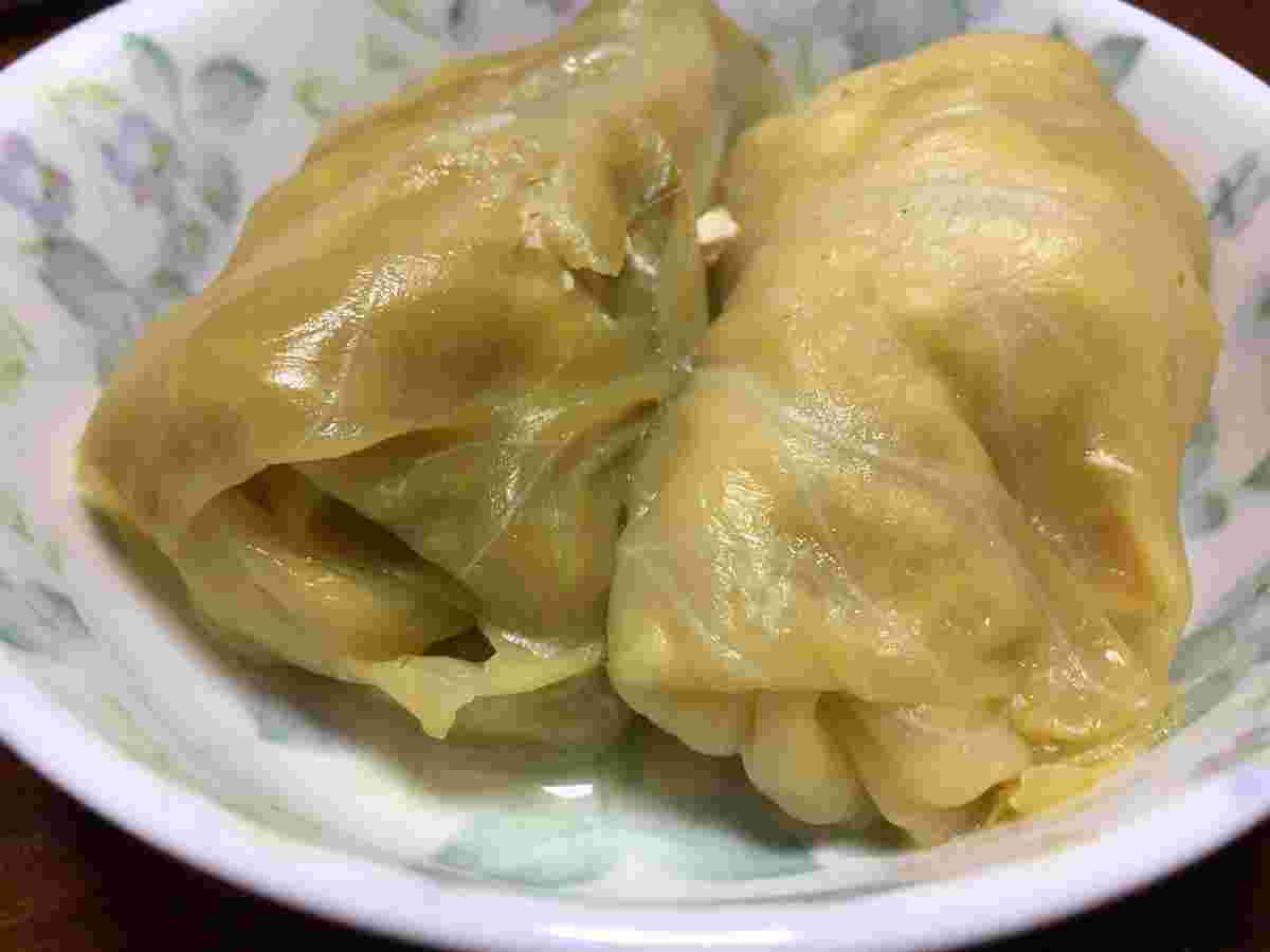鶏ミンチのロールキャベツ