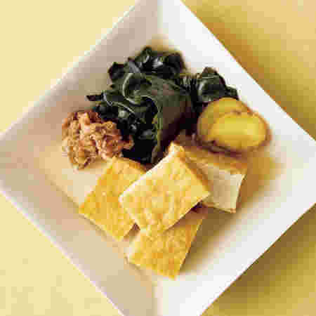 わかめと厚揚げの煮物