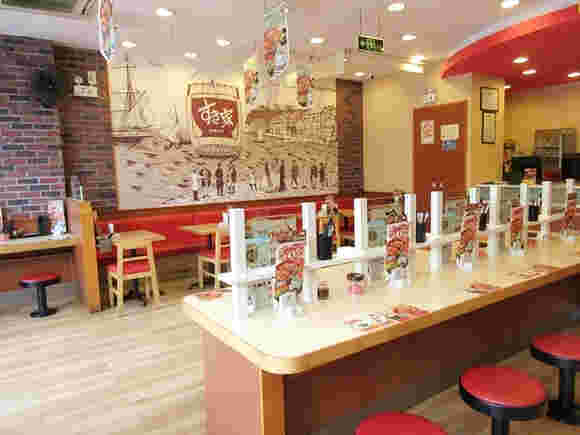 すき家の店内