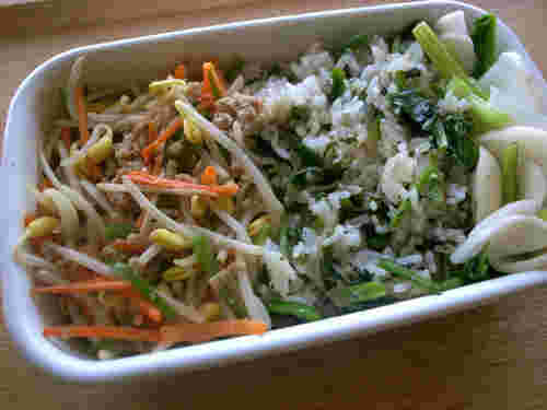 豆もやしの弁当