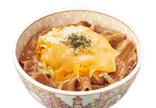 とろ～り3種のチーズ豚丼