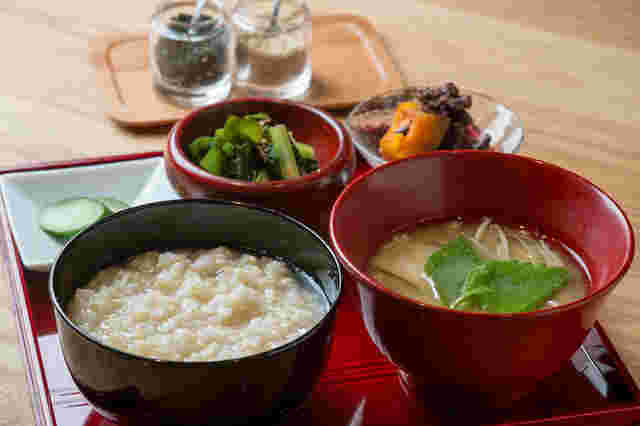 ポリッジの和風粥定食