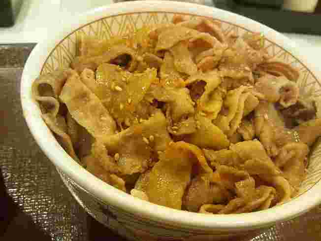すき家の豚丼の特盛