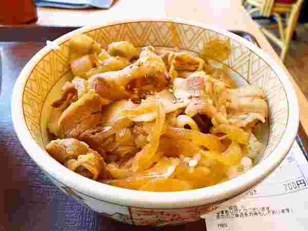 すき家の豚丼並盛