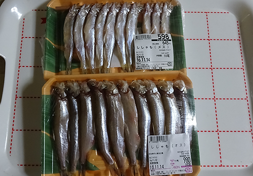 ししゃもパック売り