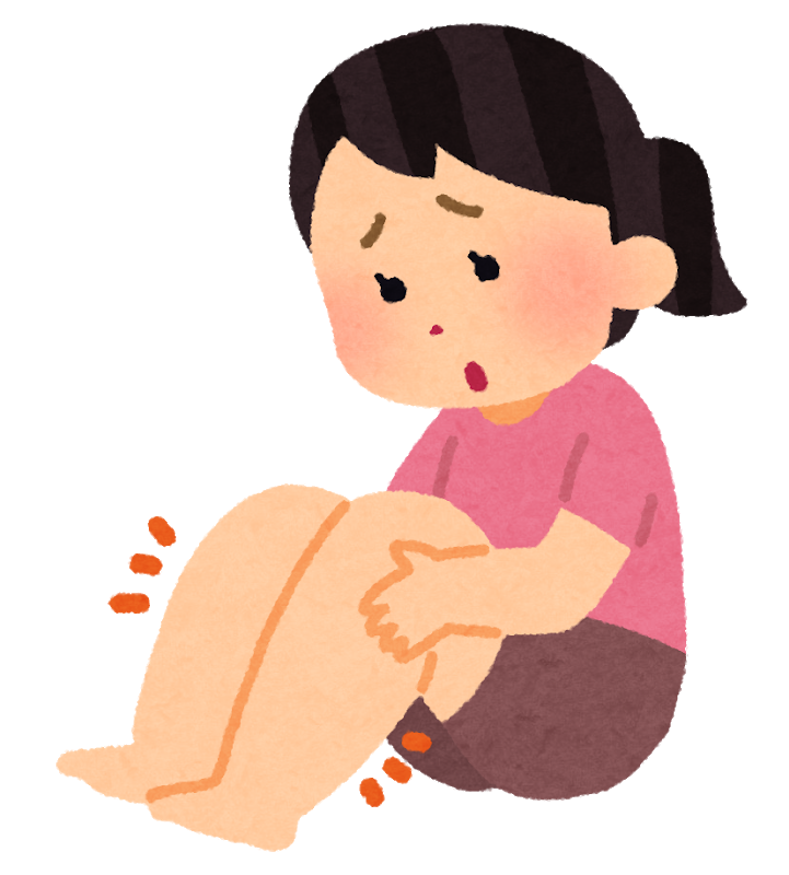 足のむくみのイラスト