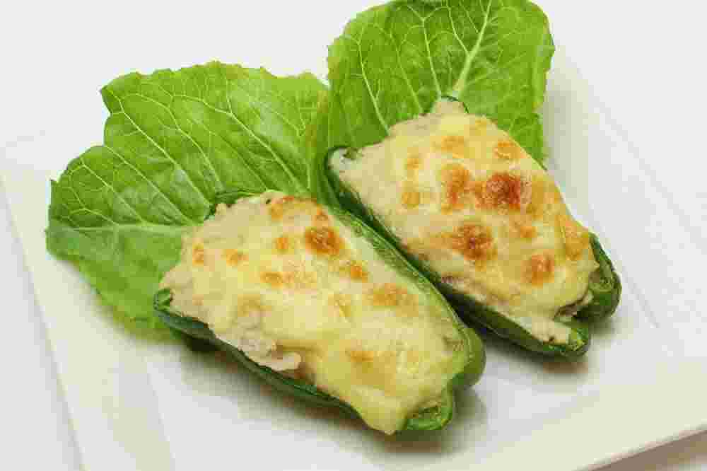ポテトとたらこのピーマン焼き