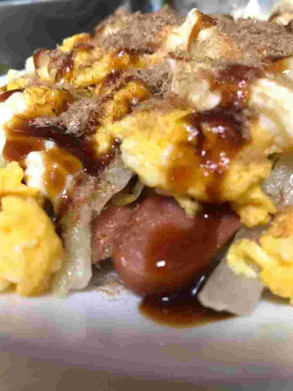 お好み焼き風キャベツ炒め