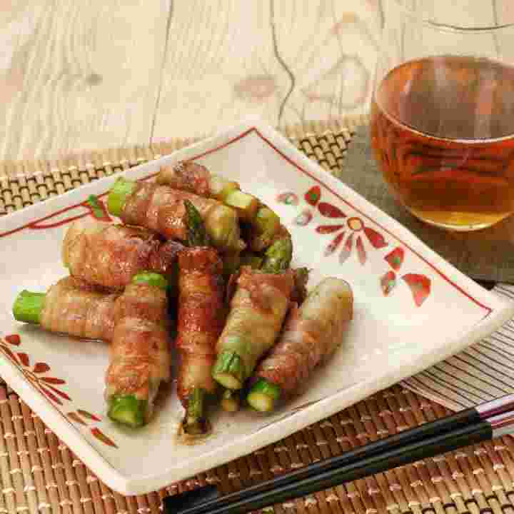 鶏皮アスパラ巻きレシピ