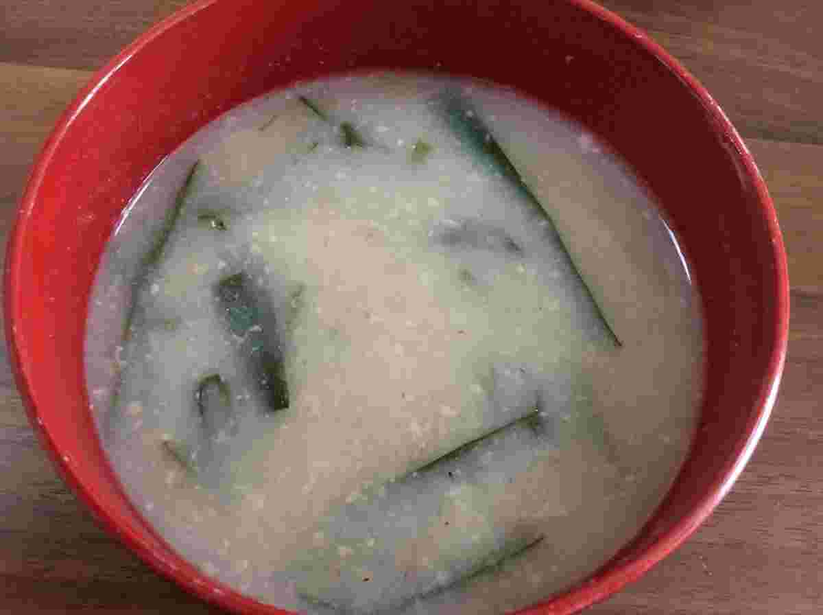 すりおろしれんこんの味噌汁