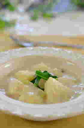 じゃがいもとかぶのクリーム煮込み