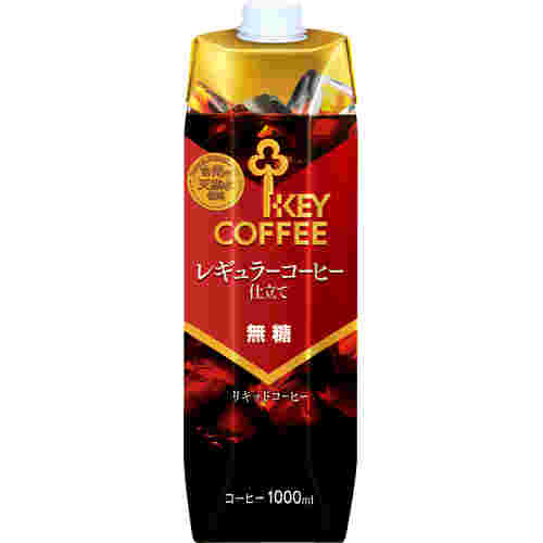 キーコーヒー リキッドコーヒー 天然水 無糖 テトラプリズマ