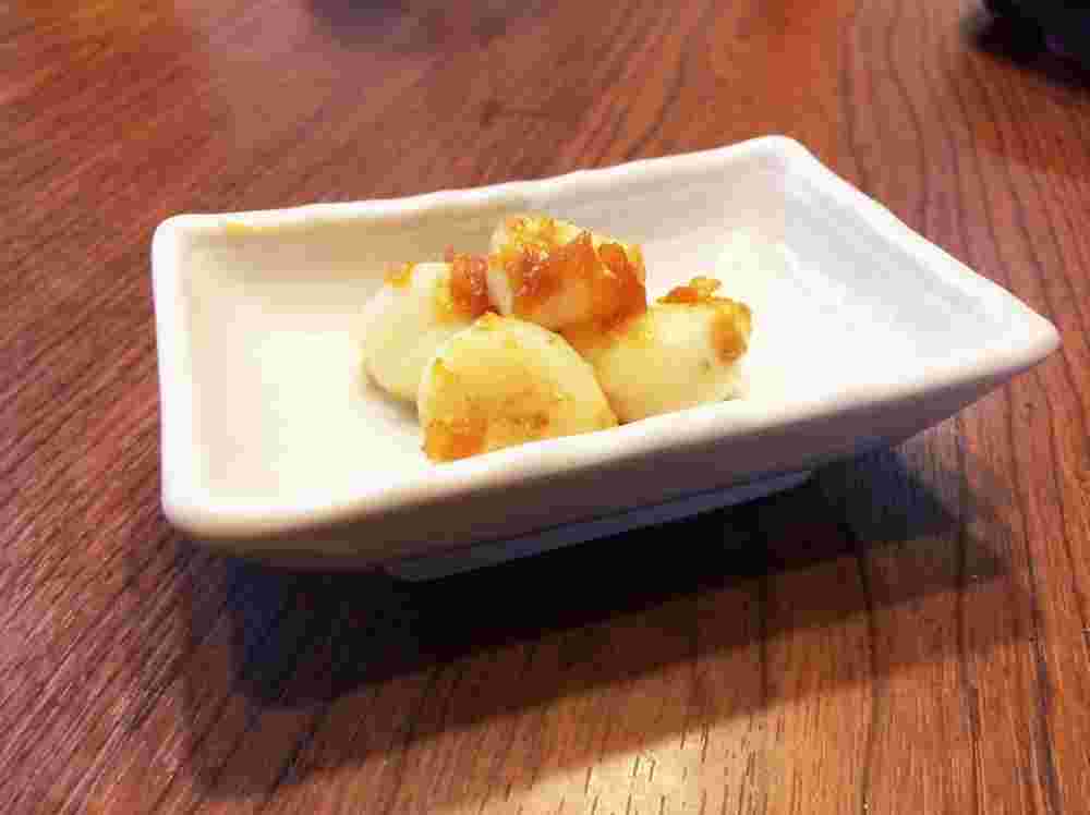 まるごとニンニクの甘味噌和え