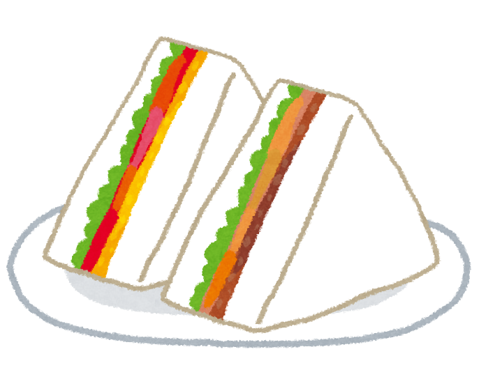 サンドイッチのイラスト
