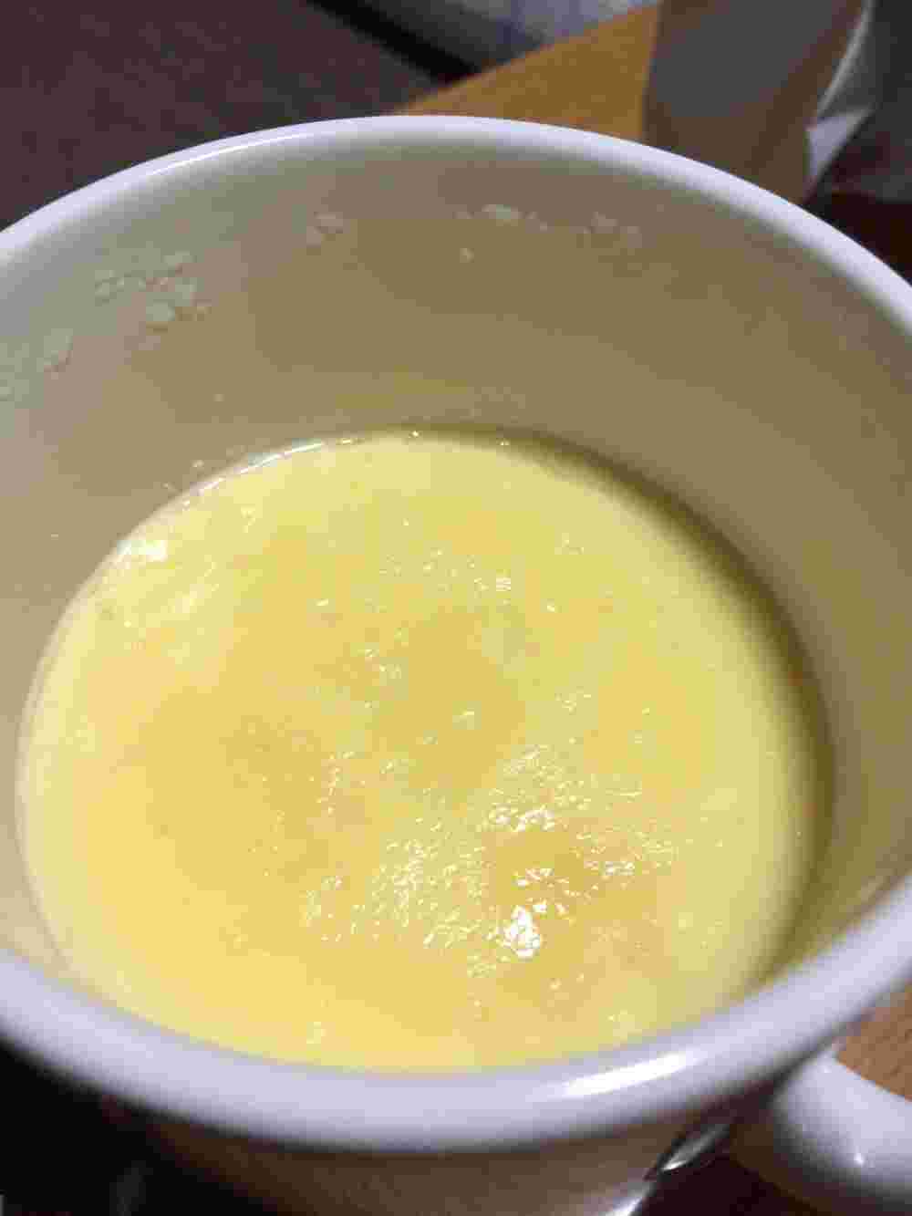 レンジで作る簡単マグカップ豆乳プリン